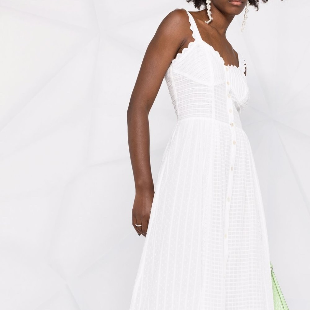 Temperley London Edith Strappy Midi Dress Size 14